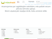 Tablet Screenshot of musutrauki.lv